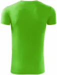 Lacné pánske módne tričko, jablkovo zelená