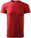 Lacné pánske tričko jednoduché, červená