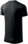 Lacné pánske tričko jednoduché, čierna