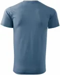 Lacné pánske tričko jednoduché, denim