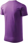 Lacné pánske tričko jednoduché, fialová