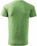Lacné pánske tričko jednoduché, hráškovo zelená