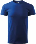 Lacné pánske tričko jednoduché, kráľovská modrá