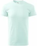 Lacné pánske tričko jednoduché, ľadová zelená