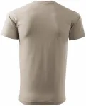 Lacné pánske tričko jednoduché, ľadovo sivá