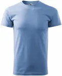 Lacné pánske tričko jednoduché, nebeská modrá