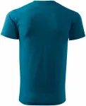 Lacné pánske tričko jednoduché, petrol blue