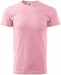 Lacné pánske tričko jednoduché, ružová