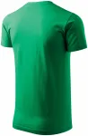 Lacné pánske tričko jednoduché, trávová zelená