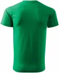 Lacné pánske tričko jednoduché, trávová zelená