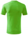 Lacné pánske tričko klasické, jablkovo zelená