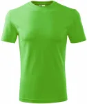 Lacné pánske tričko klasické, jablkovo zelená