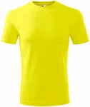Lacné pánske tričko klasické, citrónová