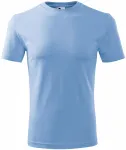 Lacné pánske tričko klasické, nebeská modrá