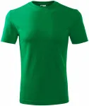Lacné pánske tričko klasické, trávová zelená