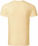 Lacné pánske tričko ozdobené, vanilková