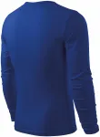 Lacné pánske tričko s dlhým rukávom, kráľovská modrá