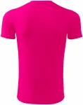 Lacné športové tričko detské, neonová ružová