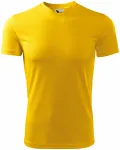 Lacné športové tričko detské, žltá