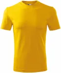 Lacné tričko hrubé, žltá