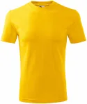 Lacné tričko klasické, žltá