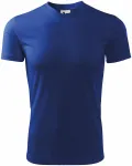 Lacné tričko s asymetrickým priekrčníkom, kráľovská modrá