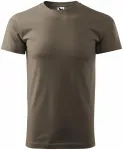 Lacné tričko vyššej gramáže unisex, army