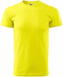 Lacné tričko vyššej gramáže unisex, citrónová