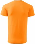 Lacné tričko vyššej gramáže unisex, mandarínková oranžová