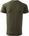 Lacné tričko vyššej gramáže unisex, military