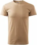 Lacné tričko vyššej gramáže unisex, piesková