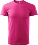 Lacné tričko vyššej gramáže unisex, purpurová