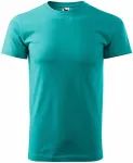 Lacné tričko vyššej gramáže unisex, smaragdovozelená
