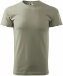 Lacné tričko vyššej gramáže unisex, svetlá khaki